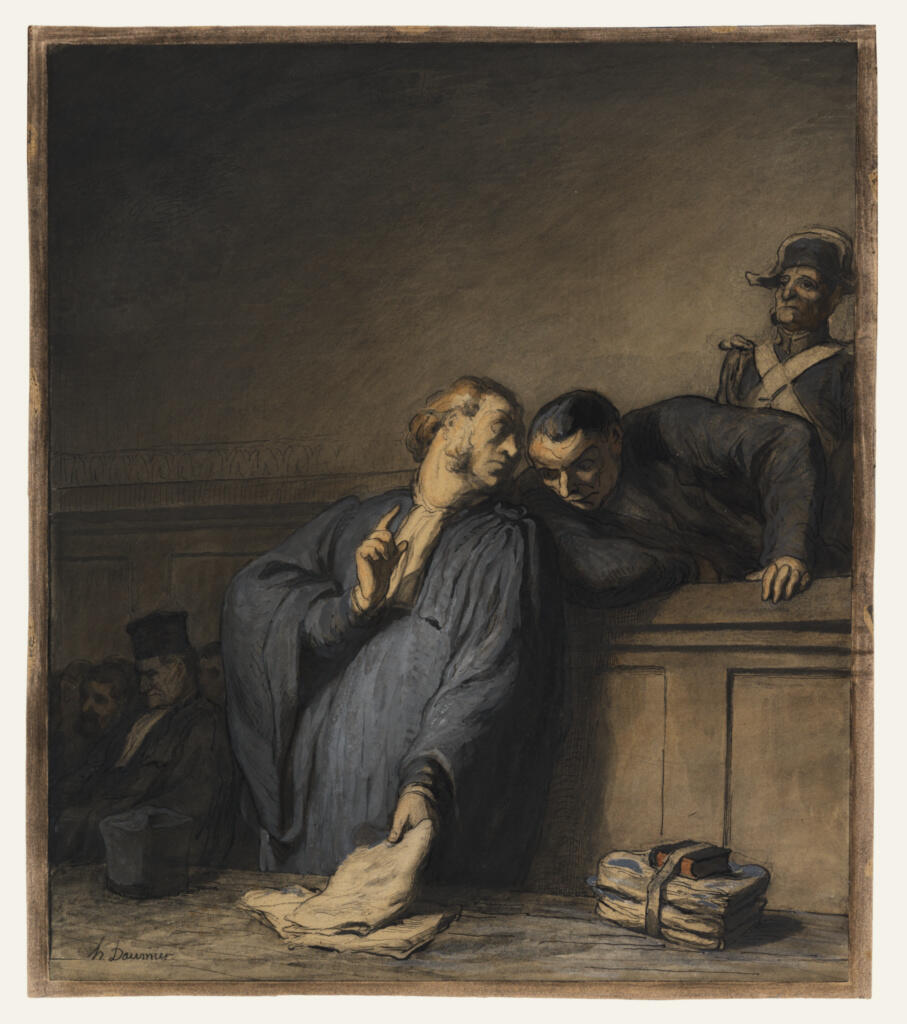 A Criminal Case by Daumier, 1865, J. Paul Getty Museum